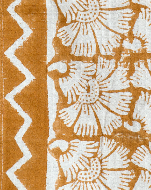 Floral Print Waffle Cotton Towel (TW10)